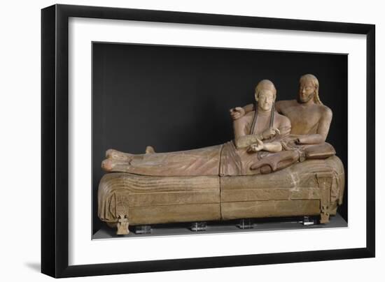 Sarcophagus of the Spouses, Couple on the Bed Burial-null-Framed Giclee Print