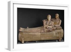 Sarcophagus of the Spouses, Couple on the Bed Burial-null-Framed Giclee Print