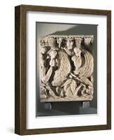 Sarcophagus Relief Depicting Naval Battle Scene-null-Framed Giclee Print