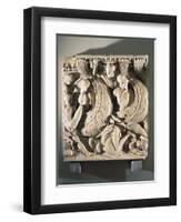 Sarcophagus Relief Depicting Naval Battle Scene-null-Framed Giclee Print