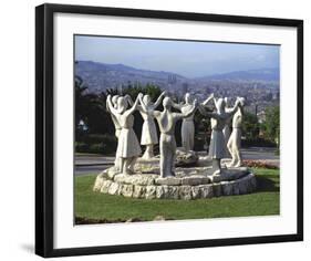 Sardana Montjuic, Barcelona-null-Framed Art Print