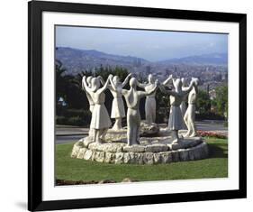 Sardana Montjuic, Barcelona-null-Framed Art Print