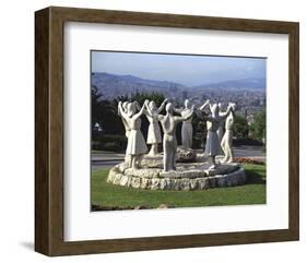 Sardana Montjuic, Barcelona-null-Framed Art Print