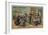 Sardine Processing, Removing the Heads and Salting-null-Framed Giclee Print