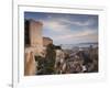 Sardinia, Cagliari, Il Castello Old Town, Torre Dell' Elefante Tower, Sunset, Italy-Walter Bibikow-Framed Photographic Print