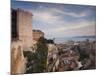 Sardinia, Cagliari, Il Castello Old Town, Torre Dell' Elefante Tower, Sunset, Italy-Walter Bibikow-Mounted Photographic Print