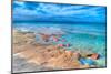 Sardinia Foreshore Coast View-null-Mounted Art Print