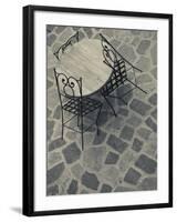 Sardinia, North Western Sardinia, Castelsardo, Cafe Tables, Italy-Walter Bibikow-Framed Photographic Print