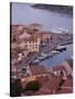 Sardinia, Northern Sardinia, Isola Maddalena, La Maddalena, Aerial Port View from the Hills, Dusk,-Walter Bibikow-Stretched Canvas