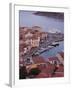 Sardinia, Northern Sardinia, Isola Maddalena, La Maddalena, Aerial Port View from the Hills, Dusk,-Walter Bibikow-Framed Photographic Print