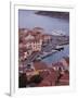 Sardinia, Northern Sardinia, Isola Maddalena, La Maddalena, Aerial Port View from the Hills, Dusk,-Walter Bibikow-Framed Photographic Print