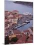 Sardinia, Northern Sardinia, Isola Maddalena, La Maddalena, Aerial Port View from the Hills, Dusk,-Walter Bibikow-Mounted Photographic Print