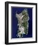 Sardinia, Satellite Image-PLANETOBSERVER-Framed Premium Photographic Print