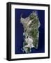 Sardinia, Satellite Image-PLANETOBSERVER-Framed Photographic Print