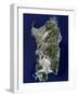 Sardinia, Satellite Image-PLANETOBSERVER-Framed Photographic Print