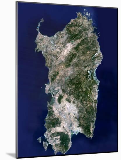 Sardinia, Satellite Image-PLANETOBSERVER-Mounted Photographic Print