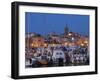 Sardinia, Western Sardinia, Alghero, City Walls from the Yacht Marina, Italy-Walter Bibikow-Framed Photographic Print