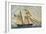 Sardinian Barquentine Cristina, 1829, Watercolour by Pittalunga, Italy, 19th Century-null-Framed Giclee Print