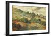 Sardinian Landscape, 1900-1910-Guglielmo Micheli-Framed Giclee Print