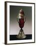 Sardonyx Vase with Cover, Silver Gilt Setting-null-Framed Giclee Print