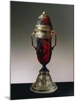 Sardonyx Vase with Cover, Silver Gilt Setting-null-Mounted Giclee Print