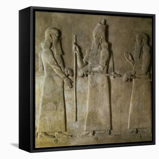 Sargon II and the Civil Servants-null-Framed Stretched Canvas