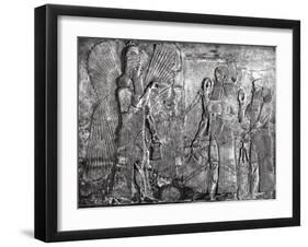Sargon II Presents Goat to Ahura Mazda-Science Source-Framed Giclee Print