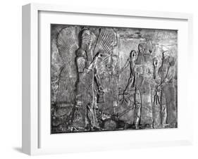 Sargon II Presents Goat to Ahura Mazda-Science Source-Framed Giclee Print