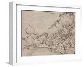 Sarmingstein on the Danube, 1511-Albrecht Altdorfer-Framed Giclee Print