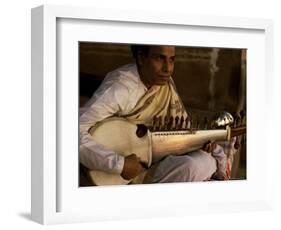 Sarod Player, India-John Henry Claude Wilson-Framed Photographic Print