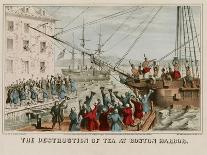 Destruction of Tea in Boston Harbor-Sarony & Major-Art Print