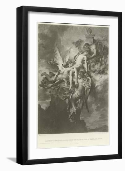 Sarpedon Carried to Jupiter from the Plain of Troy by Sleep and Death-Henri Leopold Levy-Framed Giclee Print