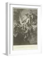 Sarpedon Carried to Jupiter from the Plain of Troy by Sleep and Death-Henri Leopold Levy-Framed Giclee Print