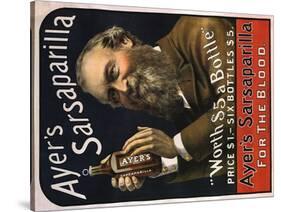 Sarsaparilla Ad, 1895-null-Stretched Canvas