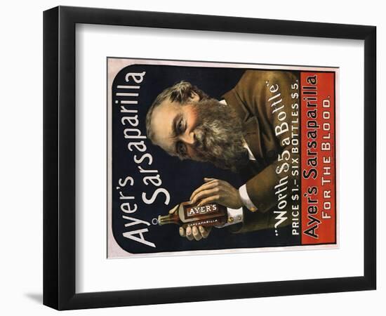 Sarsaparilla Ad, 1895-null-Framed Premium Giclee Print