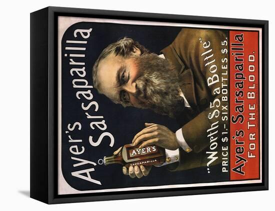 Sarsaparilla Ad, 1895-null-Framed Stretched Canvas