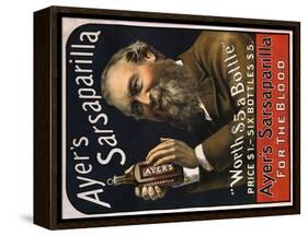 Sarsaparilla Ad, 1895-null-Framed Stretched Canvas