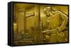 Sart-Deco Elevator Door Details, Minneapolis, Minnesota, USA-Walter Bibikow-Framed Stretched Canvas