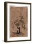 Saru No Hanaike Ni Biwa Monkey Holding a Potted Loquat. Utamaro Ii-Kitagawa II Utamaro-Framed Giclee Print