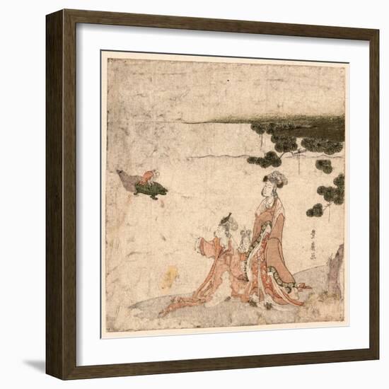 Saru No Ikigimo-Utagawa Toyohiro-Framed Giclee Print