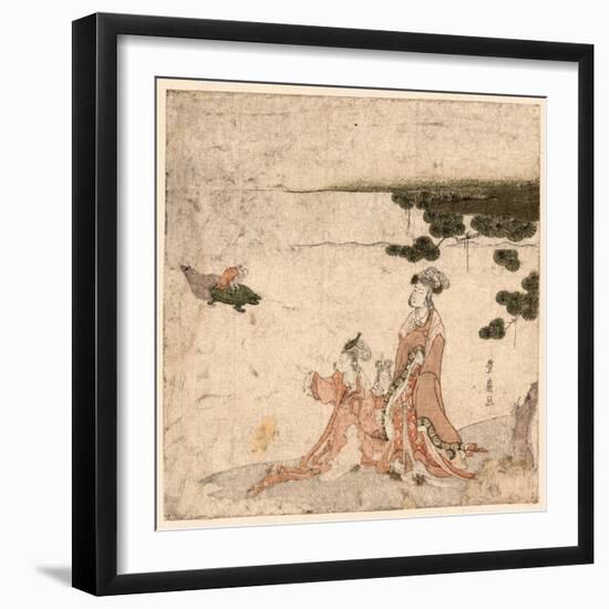 Saru No Ikigimo-Utagawa Toyohiro-Framed Giclee Print