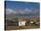 Sary Tash with Mountains in the Background, Kyrgyzstan, Central Asia-Michael Runkel-Stretched Canvas