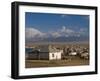 Sary Tash with Mountains in the Background, Kyrgyzstan, Central Asia-Michael Runkel-Framed Photographic Print