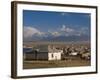 Sary Tash with Mountains in the Background, Kyrgyzstan, Central Asia-Michael Runkel-Framed Photographic Print