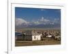 Sary Tash with Mountains in the Background, Kyrgyzstan, Central Asia-Michael Runkel-Framed Photographic Print