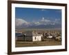 Sary Tash with Mountains in the Background, Kyrgyzstan, Central Asia-Michael Runkel-Framed Photographic Print