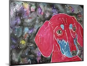 Sasha the Dachshund-Lauren Moss-Mounted Giclee Print