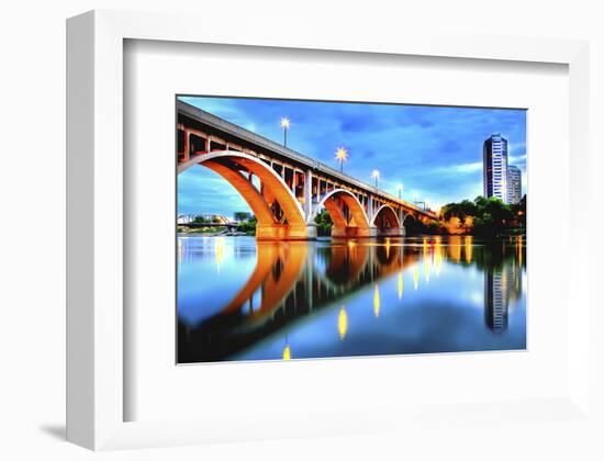 Saskatoon known as Bridge City-null-Framed Premium Giclee Print