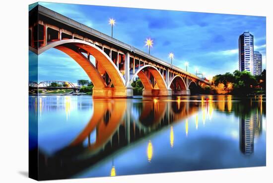 'Saskatoon known as Bridge City' Stretched Canvas Print | AllPosters.com