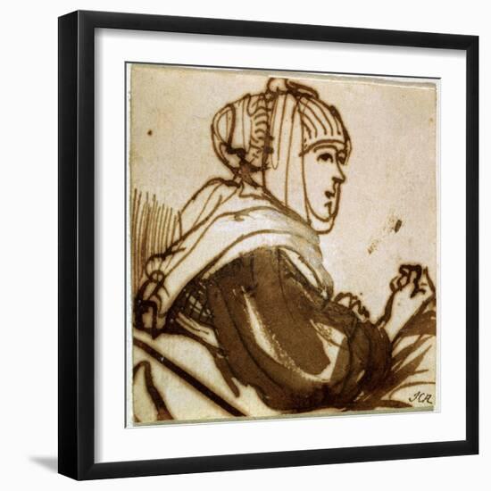 Saskia, 1633-1634-Rembrandt van Rijn-Framed Premium Giclee Print